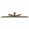 Ekena Millwork Saratoga Smooth Timber Gable Bracket, Douglas Fir, 108"W x 27"H x 3 1/2"D x 5 1/2"F, 6/12 Pitch GBW108X27X0406SAR00SDF - alternate 2